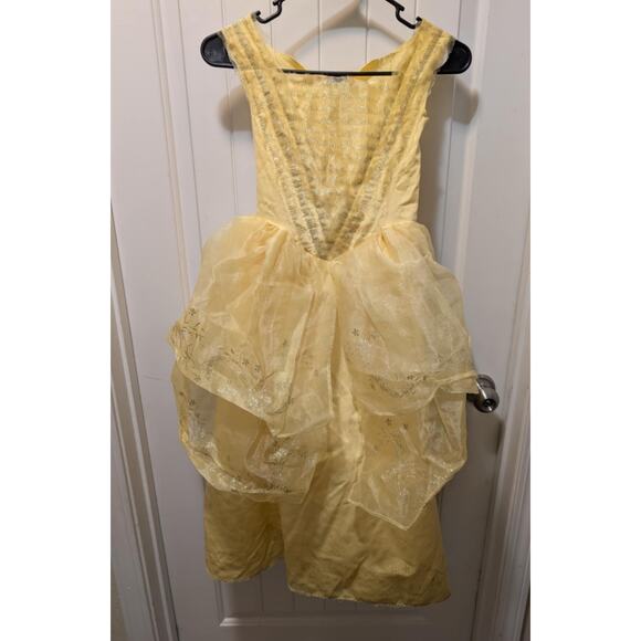 Disney Princess Belle Yellow Dress Girls Halloween Costume Dress-Up Size S 4-6 - Picture 10 of 10